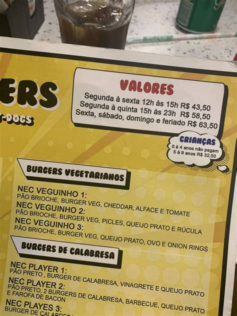 avaliações sobre nec burgers & games